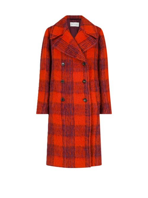 Cappotto Riani orange tartan DRIES VAN NOTEN | 262-010216-4305353 ORANGE